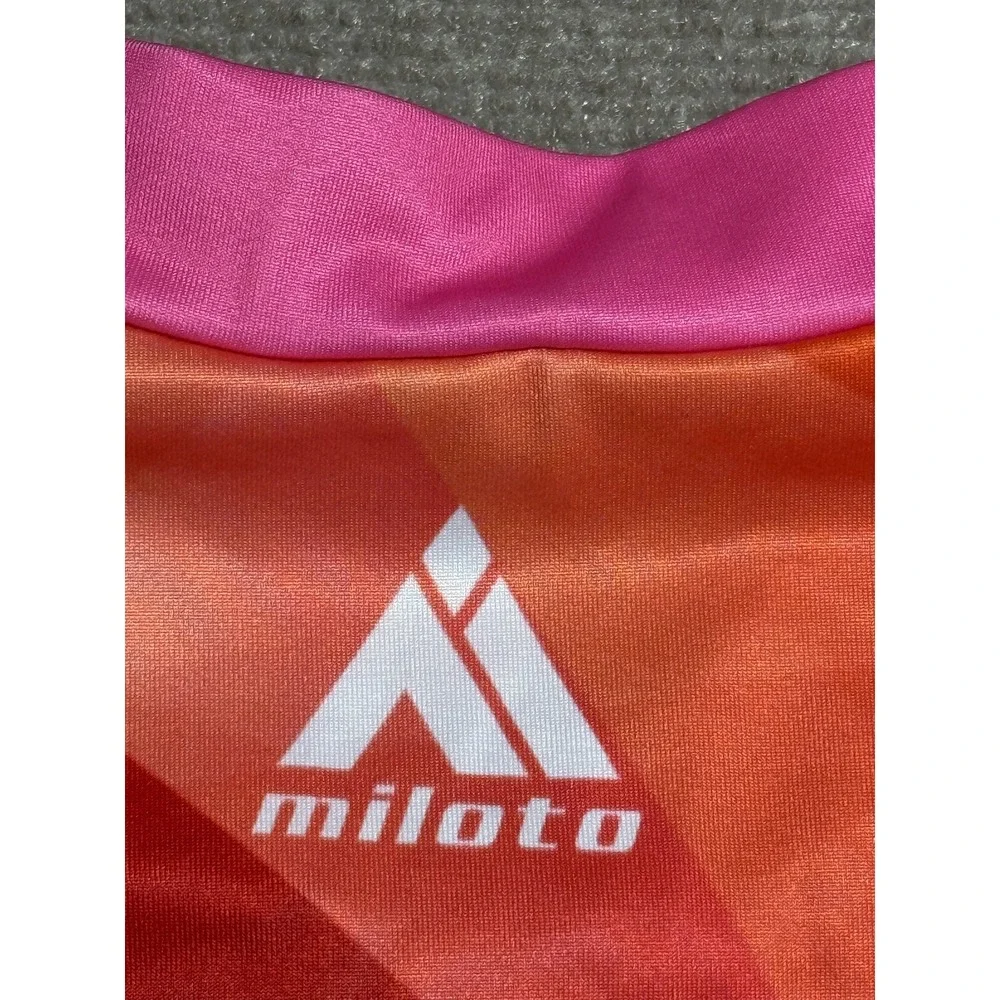 Miloto Cycling Jacket Mens Large Multicolor Pro Cycling Wear Full‎ Zip Polyester
